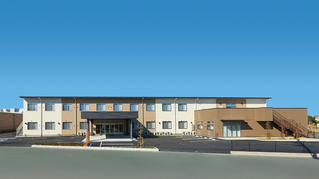 浜松市中央区のサービス付き高齢者向け住宅「フローレンス白羽」の外観（大岡成光建築事務所設計）